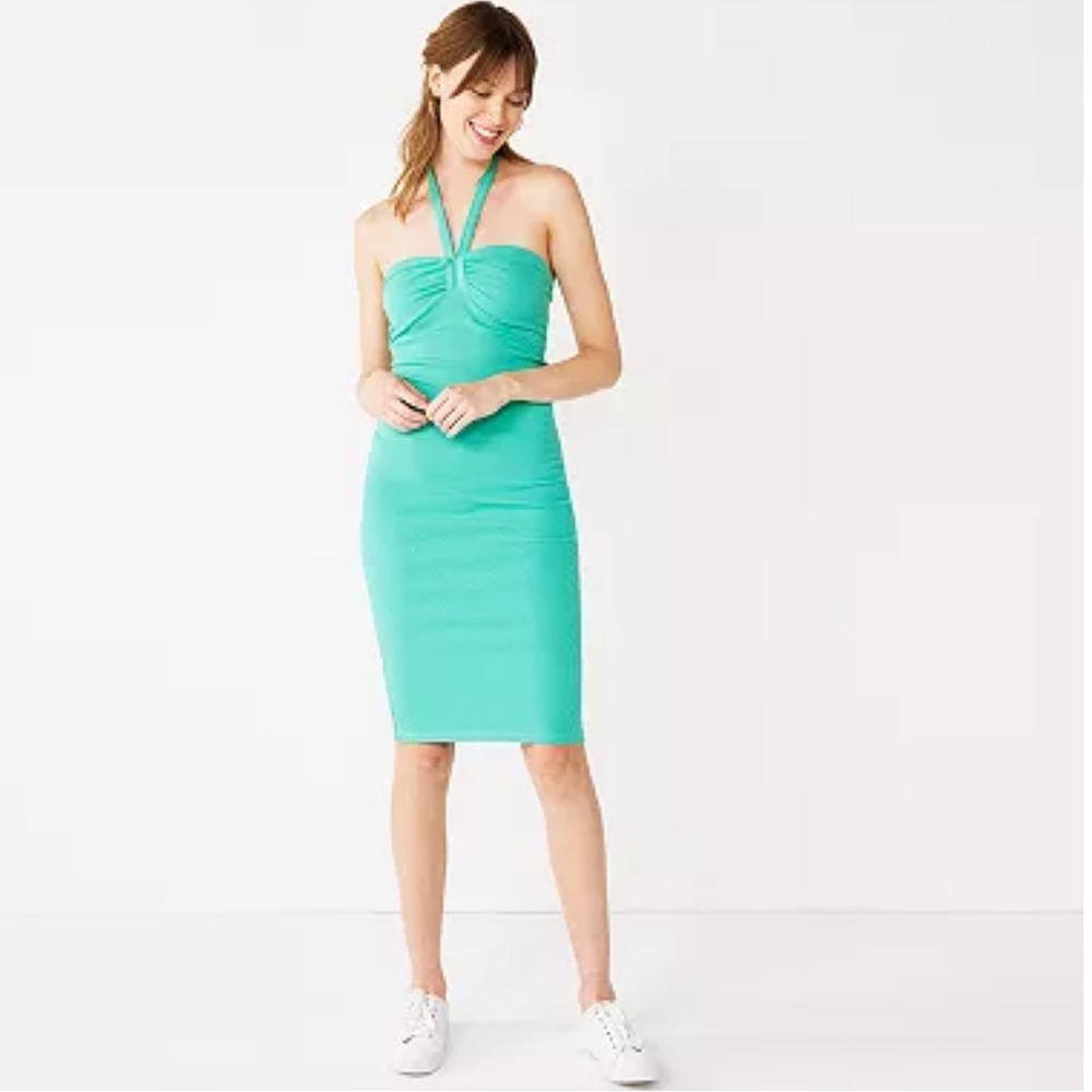 Women's Nine West Sweetheart Neckline Bodycon Dress